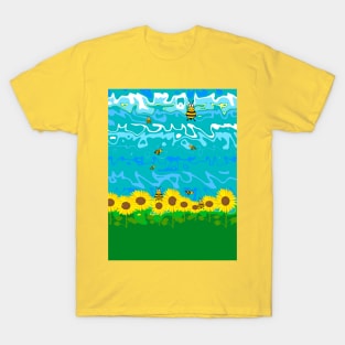 NATURE Sunflowers Blooming T-Shirt